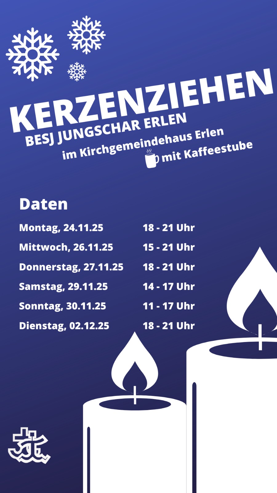 Flyer Kerzenziehen 2025