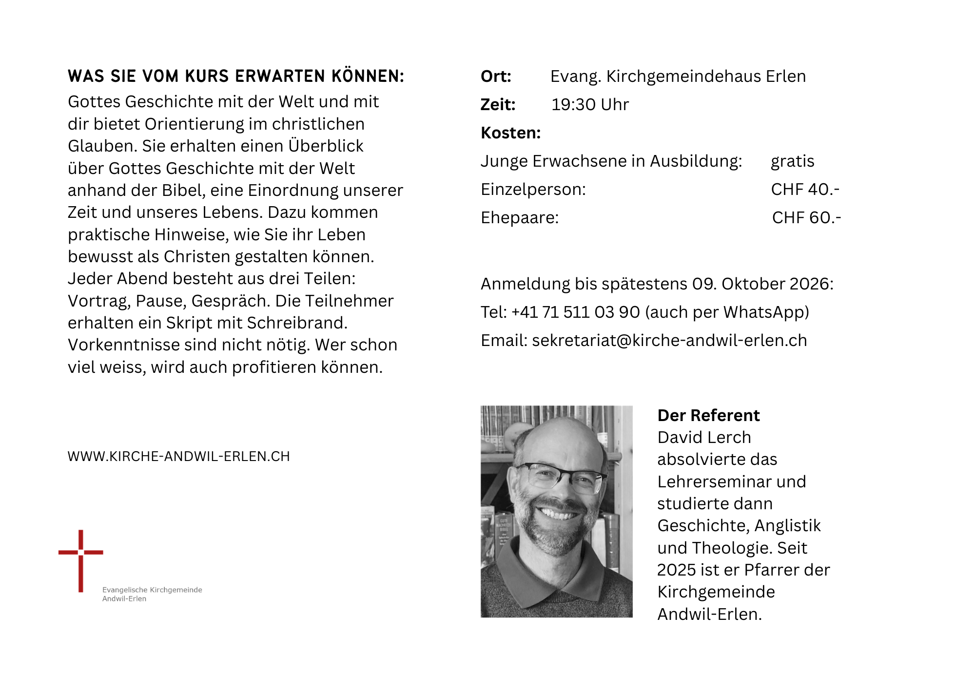 Glaubenskurs - David Lerch